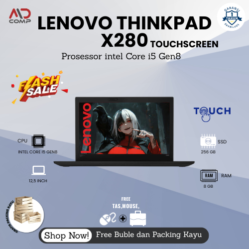 Laptop Murah Lenovo Thinkpad X-series X390/X280/X270/X260/X250/X240, Intel  Core i3 / Core i5 / Core