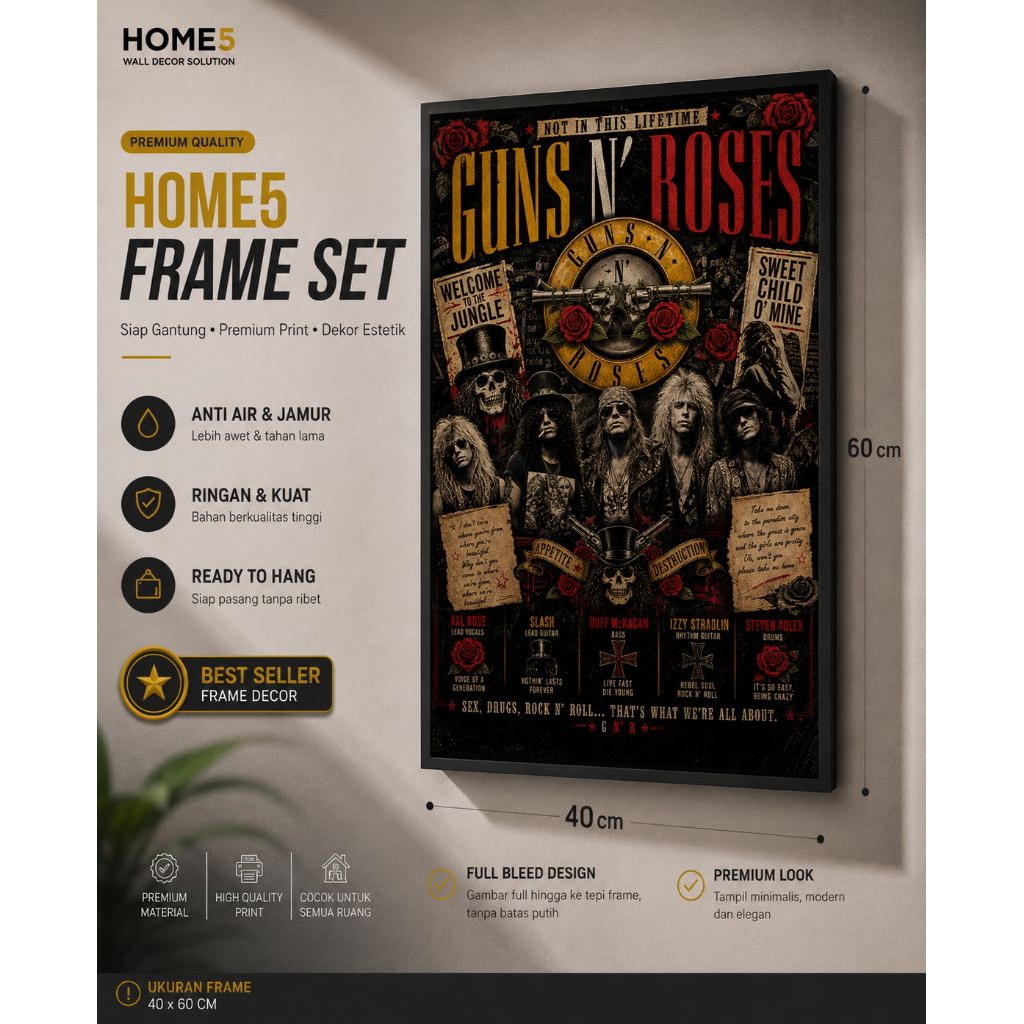 Poster Premium Guns'N Roses GNR