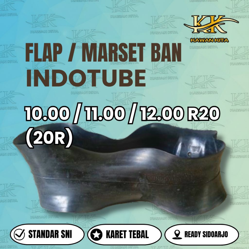 10.00 / 11.00 / 12.00 RING 20 (20R) FLAP BAN / MARSET BAN / SELENDANG BAN INDOTUBE
