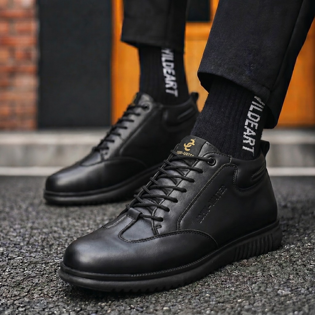 Sepatu Pria Pantofel Casual Hitam