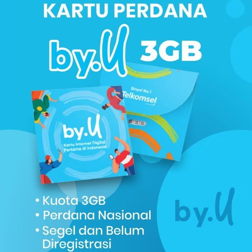 PERDANA BYU KUOTA 3GB NASIONAL