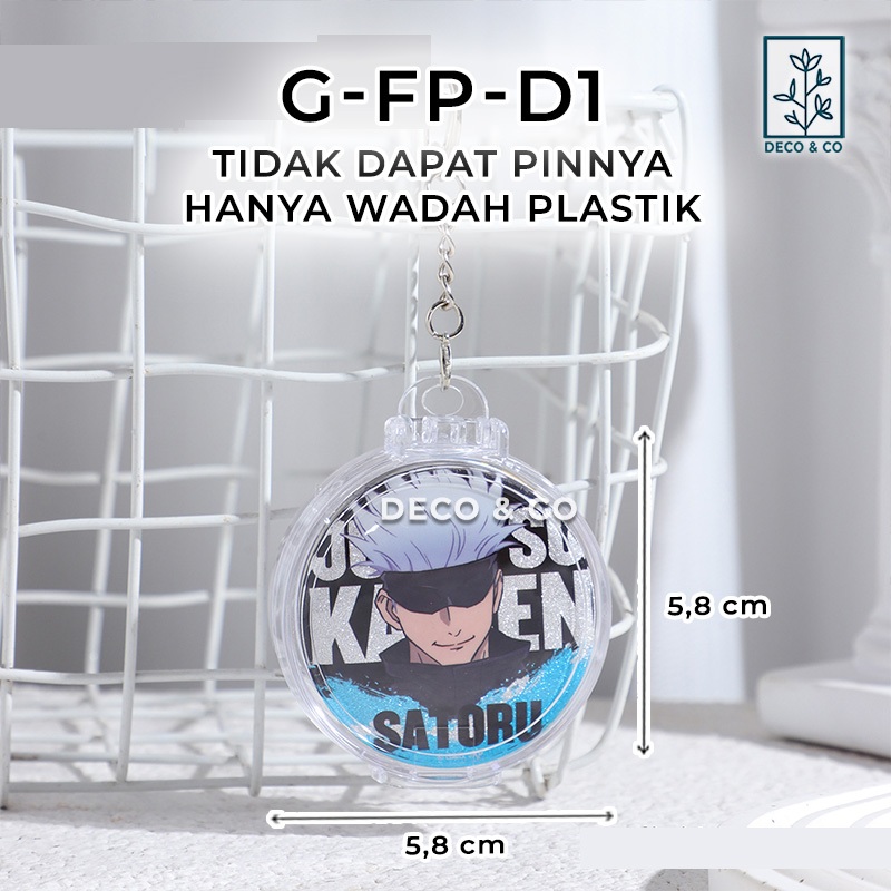 Badge Cahol Pin Holder Protective cover badge Keychain Plastik Transparant
