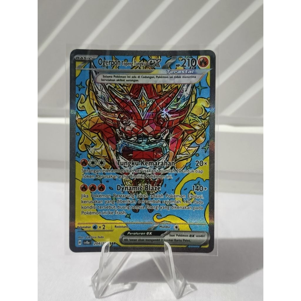 ogerpon 204 SAR festival terastal pokemon tcg indonesia
