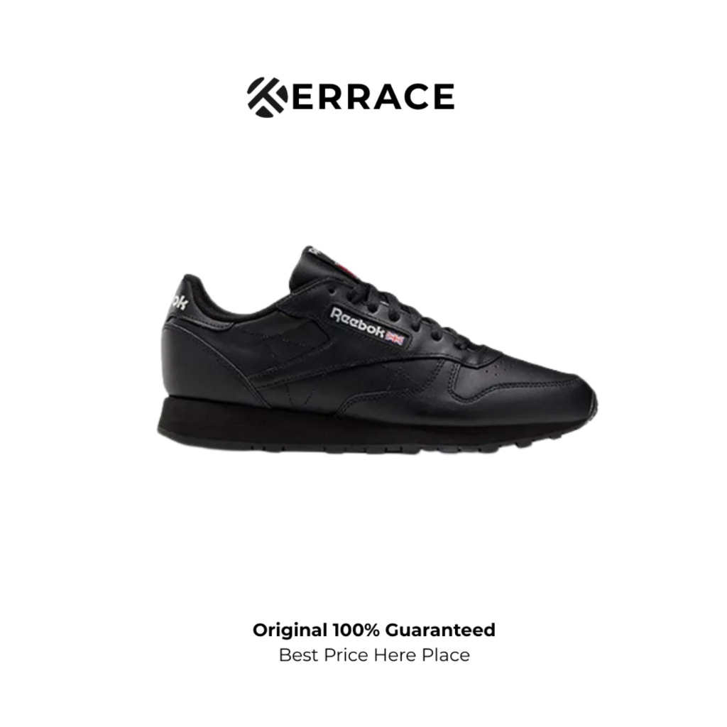 Sepatu Reebok Classic Leather Black ORIGINAL