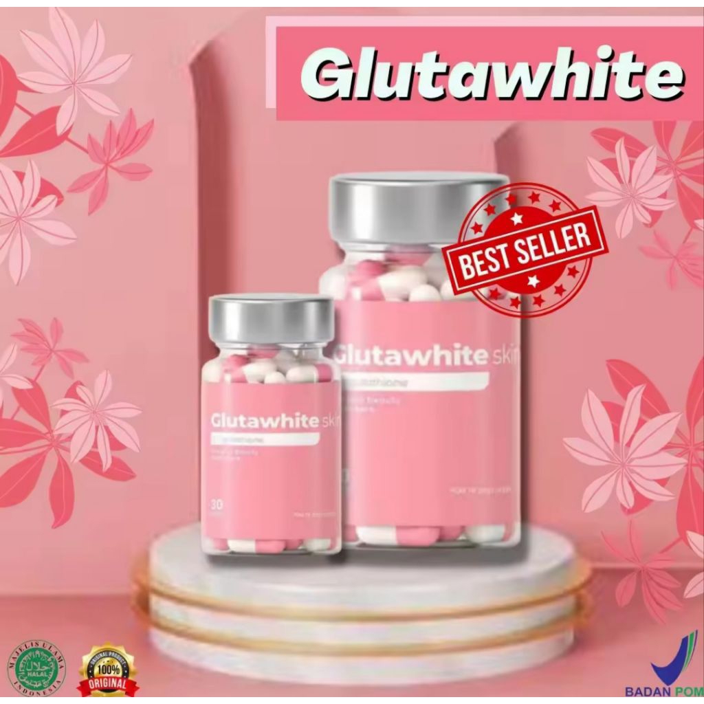 Obat Pemutih Glutawhite Skin Pemutih Kulit Badan Bpom 30 Kapsul Original