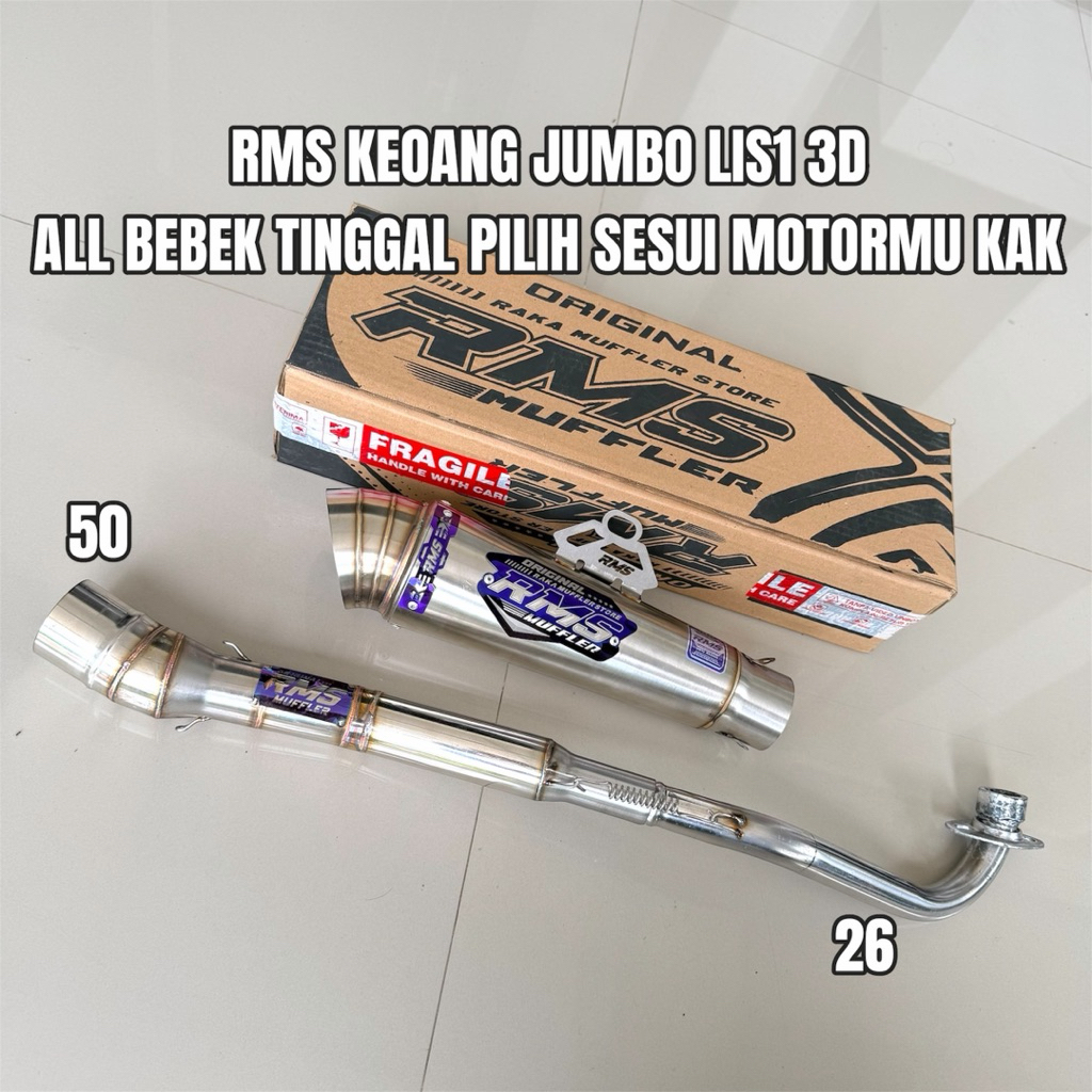 knalpot KENONG JUMBO LIS grand legenda supra astrea supra fit new supra 125 karisma blade kirana rev
