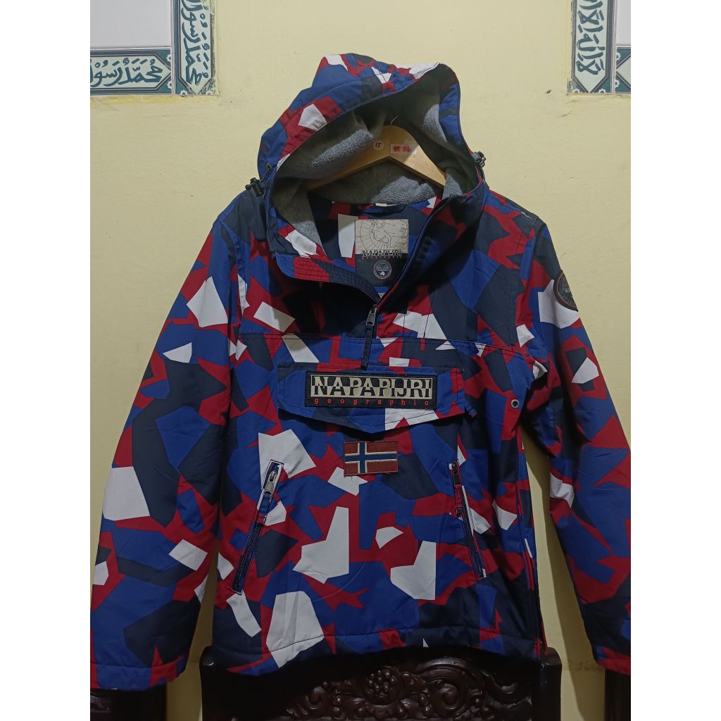 Napapijri Rainforest Red Print Camo Jacket