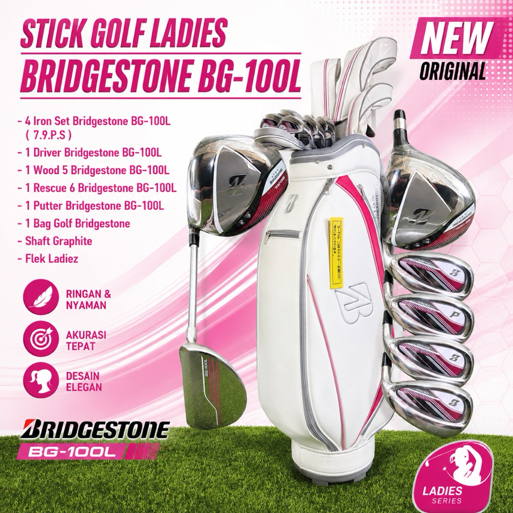 Stick Golf Man Ladies Bridgestone BG-100L New Original Fullset Bag Golf