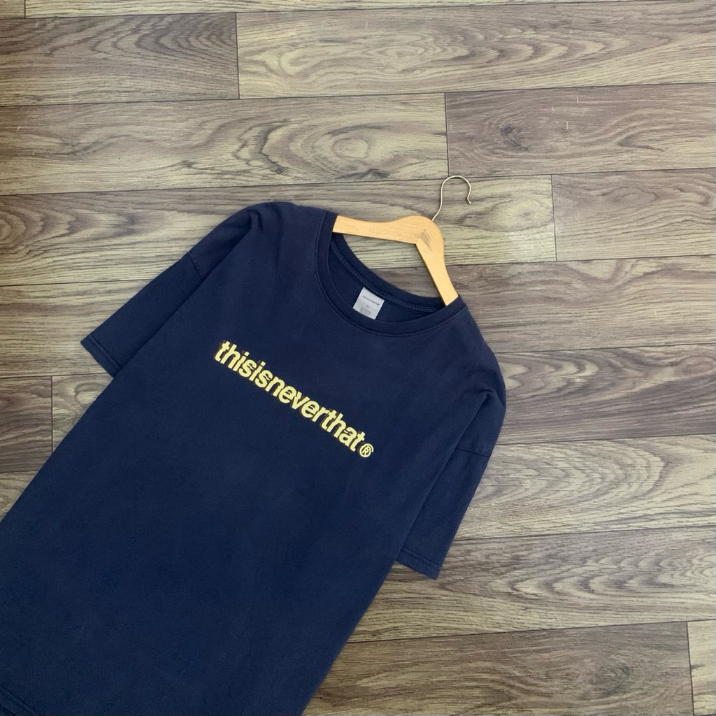 Kaos THISISNEVERTHAT Branded Dark Blue Tee TShirt