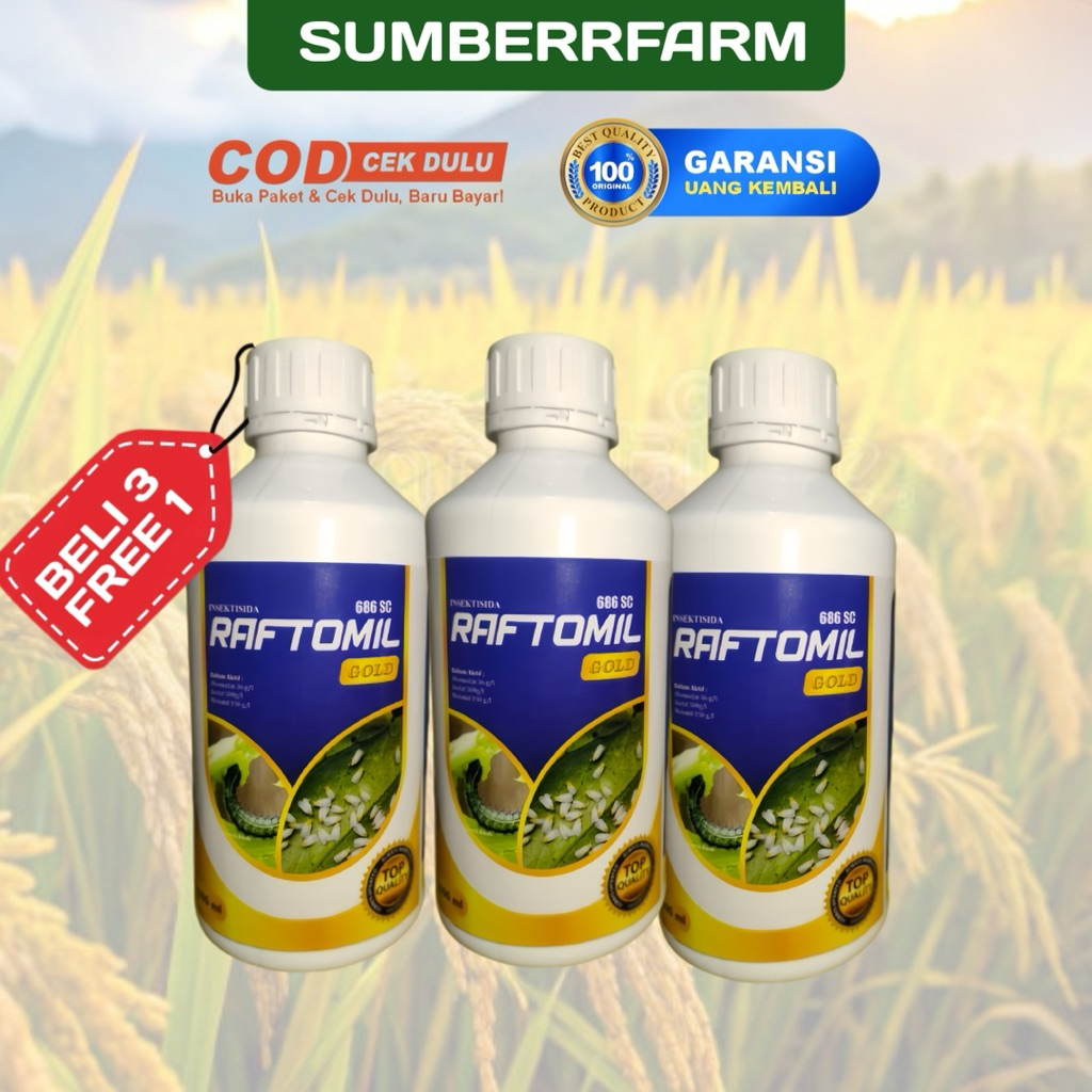 RAFTOMIL GOLD 686SC Iliter INSEKTISIDA ABAMECTIN ASEFAT METOMIL Buah Obat