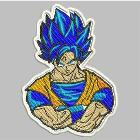 PATCH BORDIR LOGO DRAGON BALL GOKU SUPER SAIYAN BUST