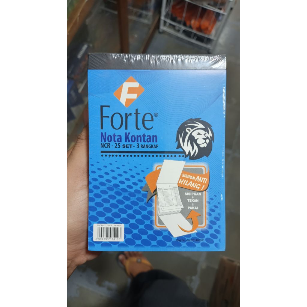 Nota kontan Forte 3 rangkap