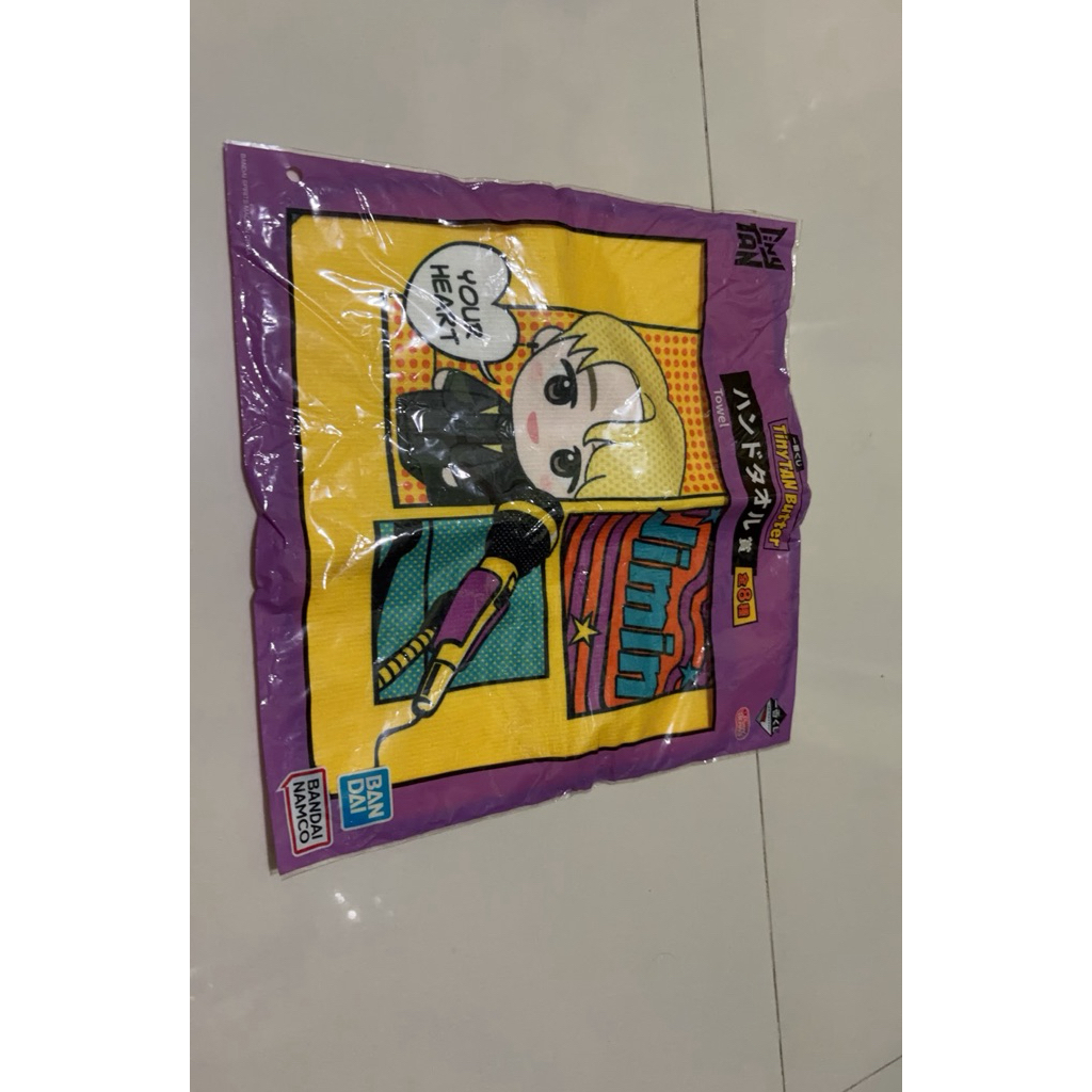 handuk mini towel jimin bts tiny tan butter official japan merchandise merch pc photocard