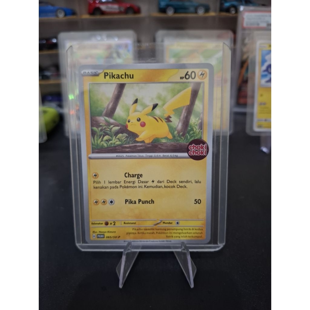 Kartu Pokemon Pikachu Choki Choki non holo