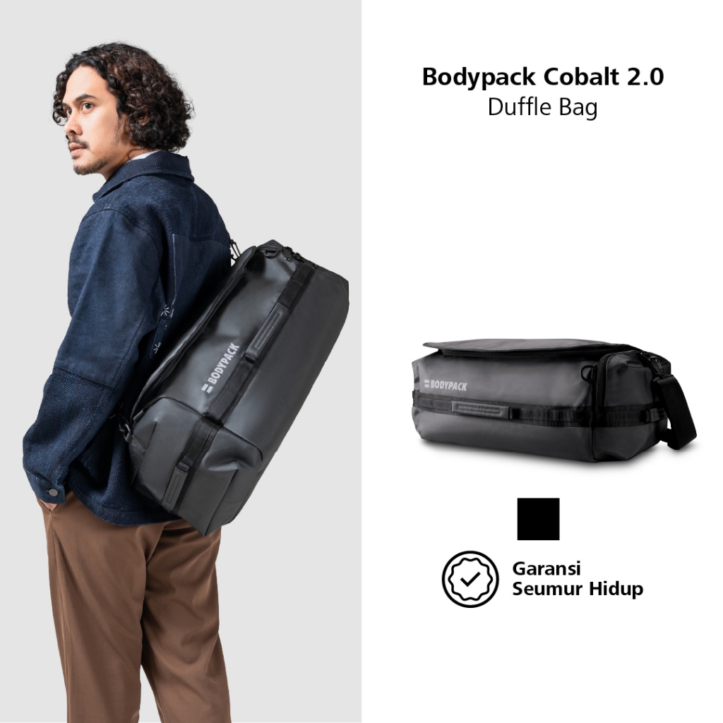 Bodypack Cobalt 2.0 Regular Duffle Tas Ransel Jinjing Gym Travel Roadtrip Durable Tahan Lama 45 L - 