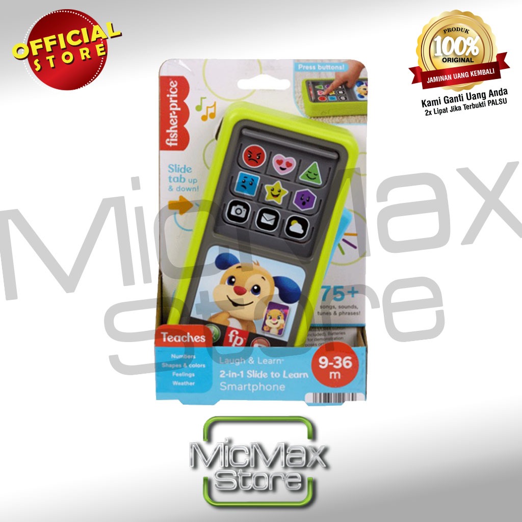 Fisher Price Laugh & Learn 2-in-1 Slide to Learn Smartphone HLY61