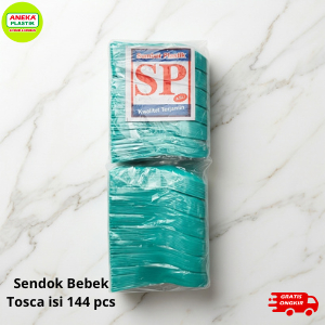 Sendok Bebek Plastik warna Hijau Tosca Isi 144 pcs