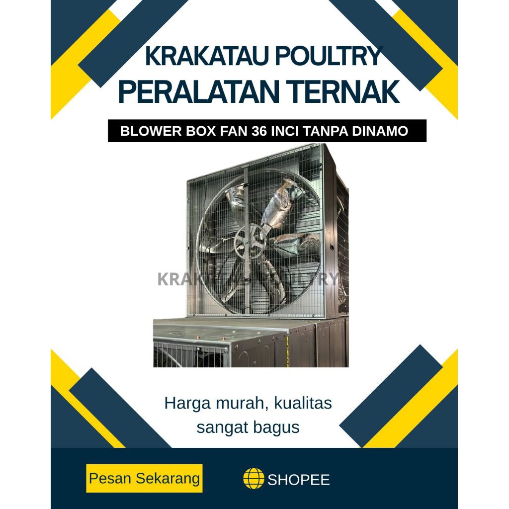 BLOWER BOX FAN 36 INCHI - TANPA DINAMO