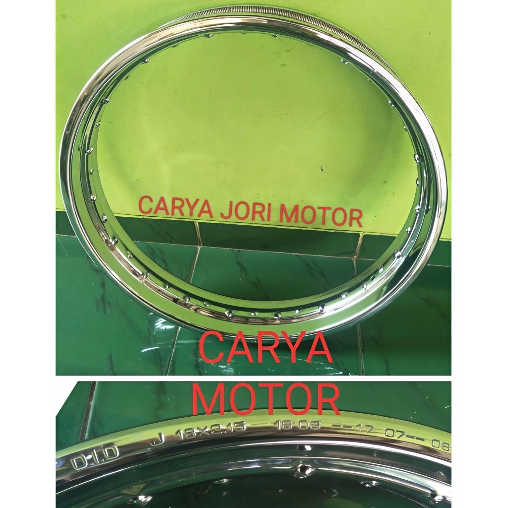 promo jual Velg pelek vleg kaleng besi ring 18-215 asli DID / AHM / S copotan bawaan motor terlaris 