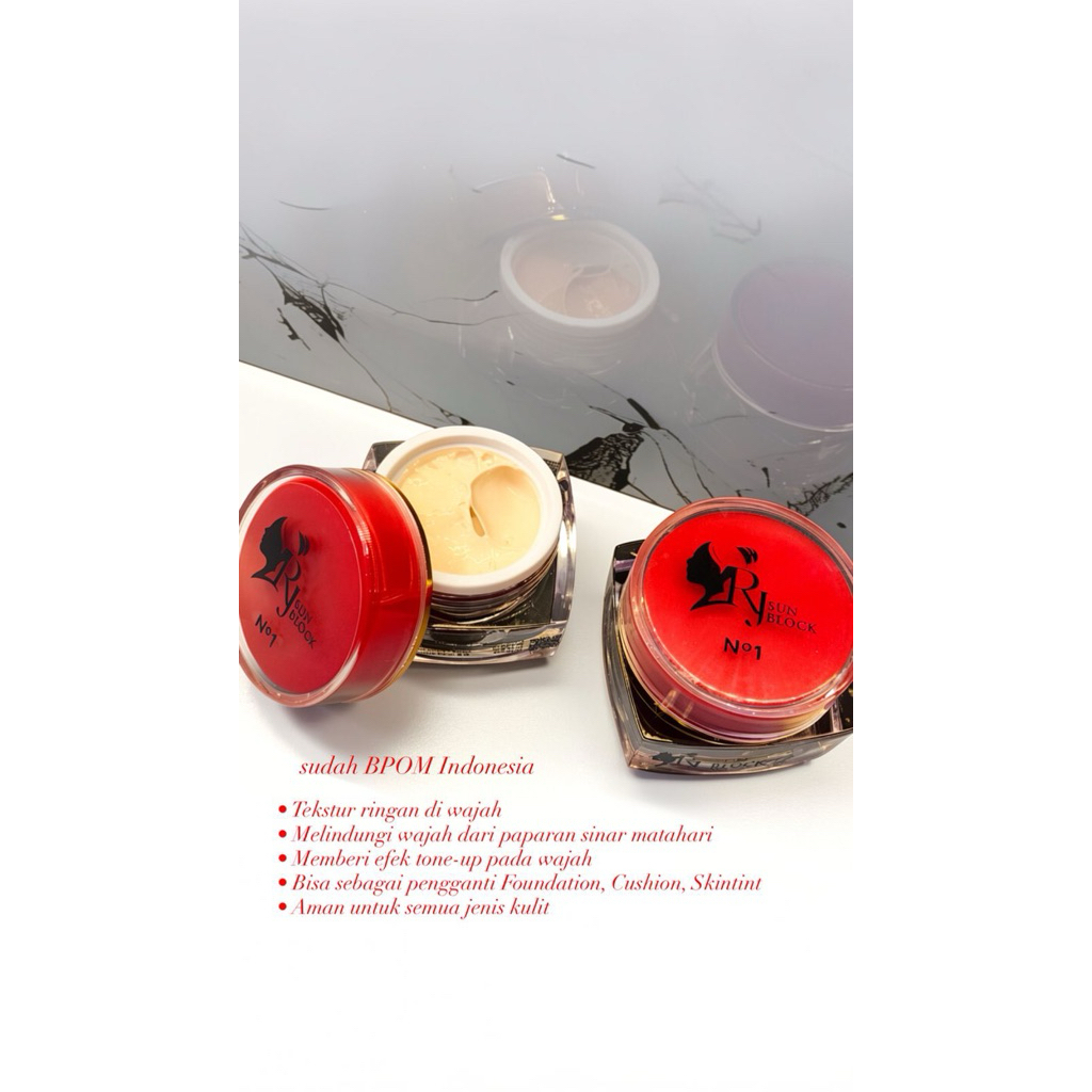 rj sunblock beige new packaging BPOM