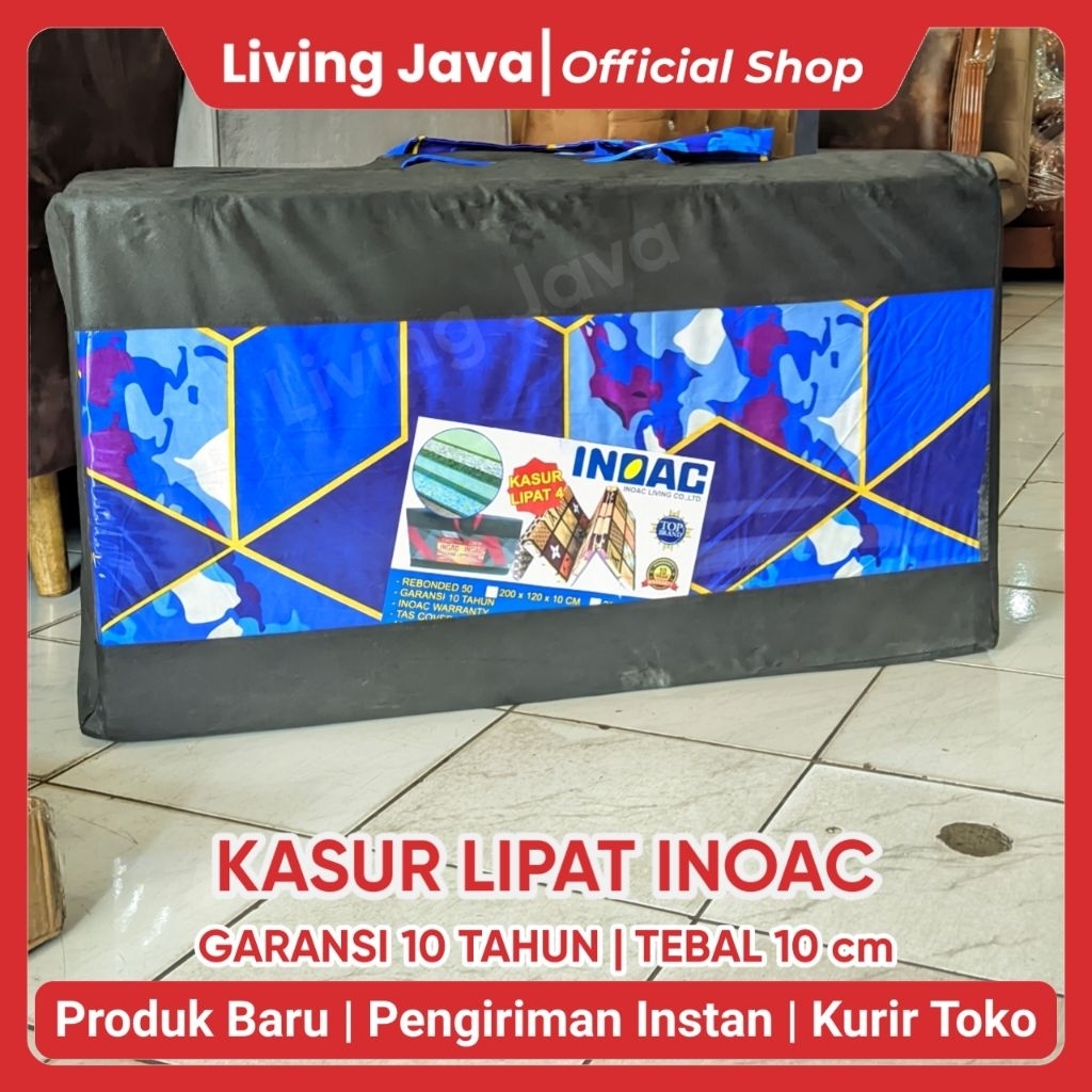 KASUR BUSA LIPAT REBOUNDED INOAC GARANSI 10 TAHUN - KASUR BUSA LIPAT 90x200