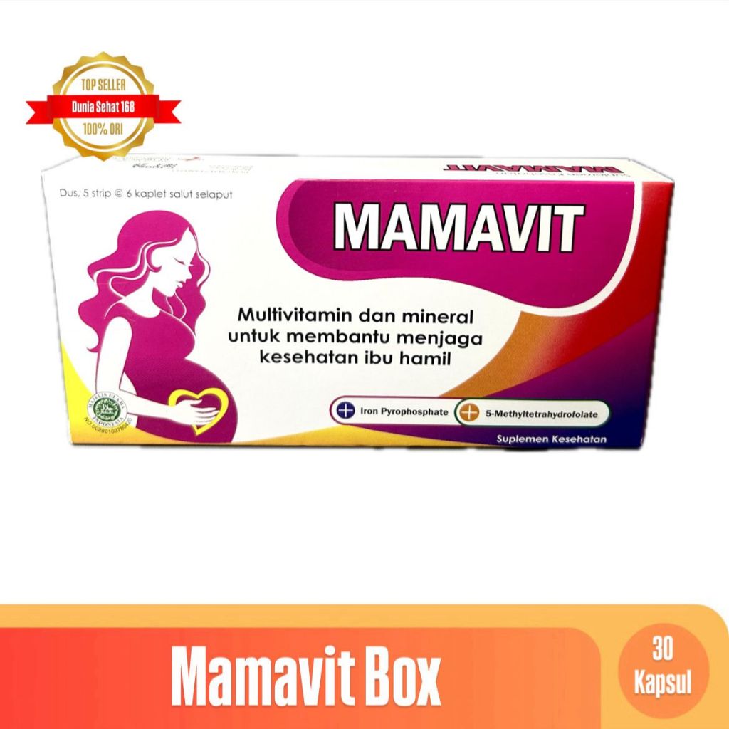 MAMAVIT Box 30 Kaplet | Suplemen ibu hamil