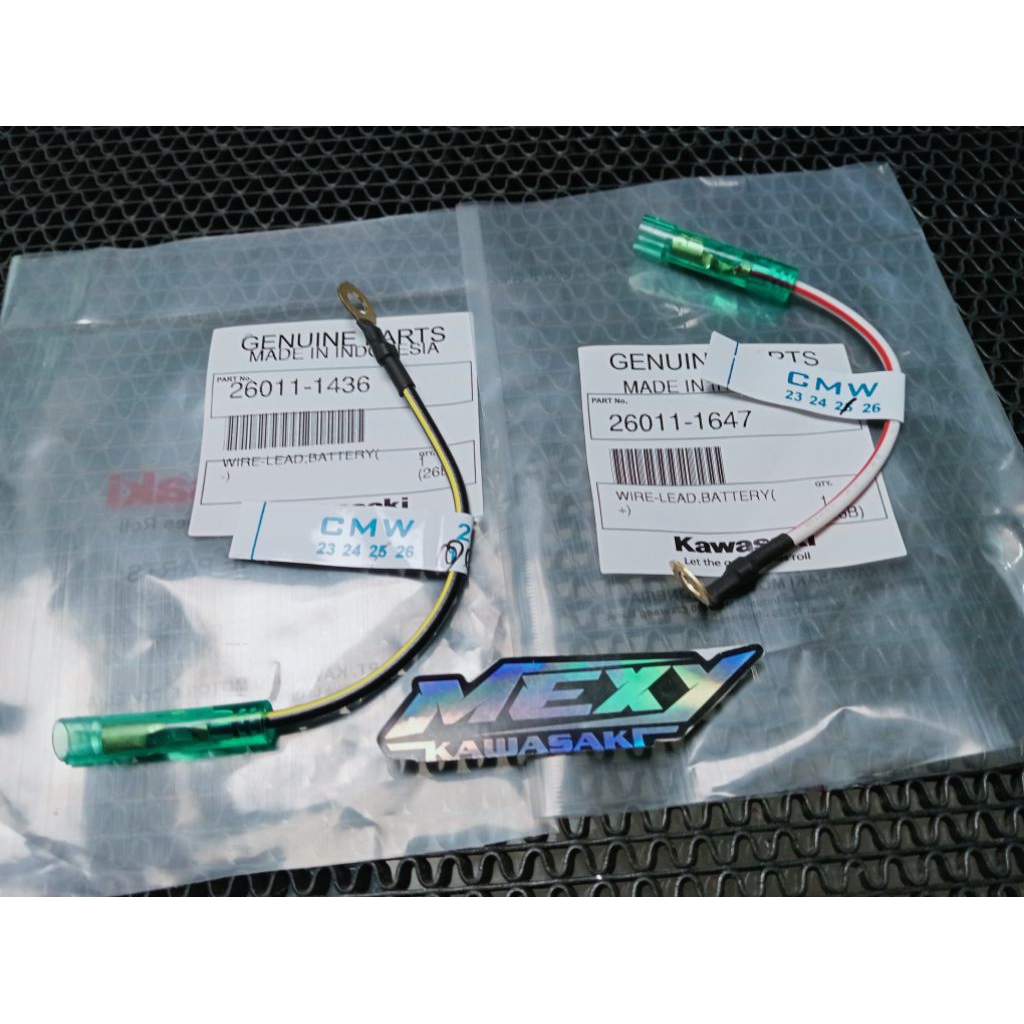 KABEL AKI - NEGATIF KABEL AKI  + POSITIF NINJA R SS RR ORIGINAL 26011-1436 26011-1647 KABEL MIN PLUS