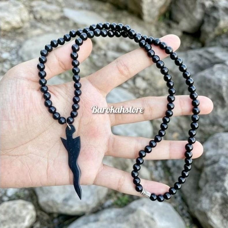 Kalung keris hitam kaukah kokka asli