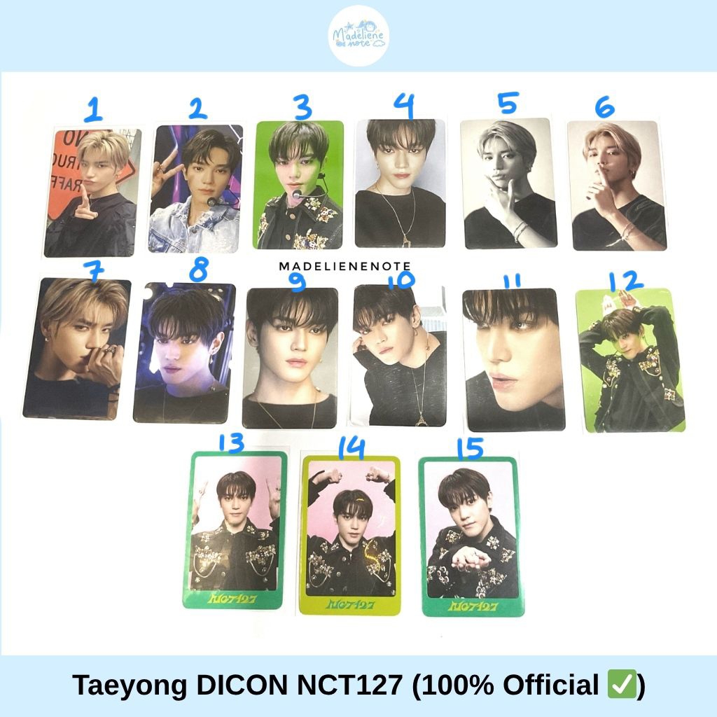 PC Official Taeyong Dicon NCT 127 Photocard