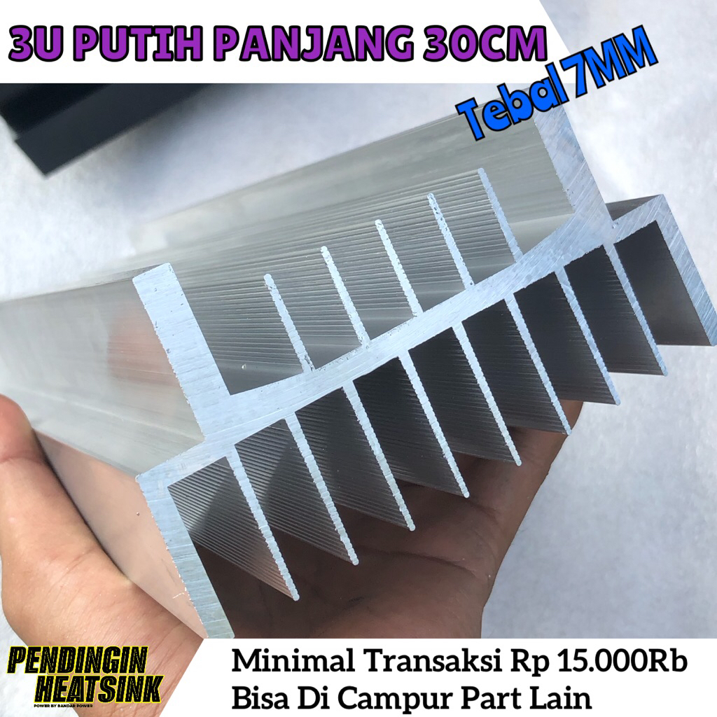 HEATSINK / PENDINGIN 3U 30CM TEBAL 7MM