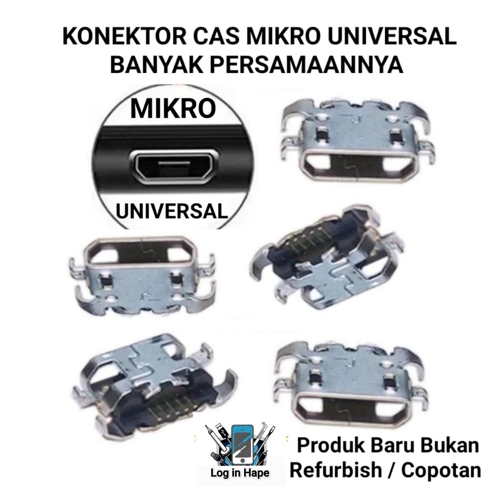 Konektor Cas Charger Mikro Usb Semua Hape infinix ori