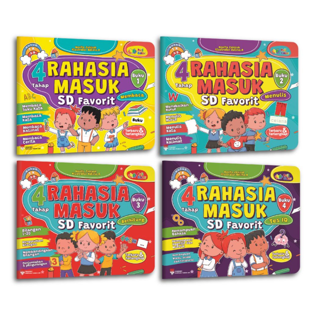 4 Tahap Rahasia Masuk SD/TK Favorit Tahap 1 ,2 ,3 ,4 Terbaru & Terlengkap Full Collor