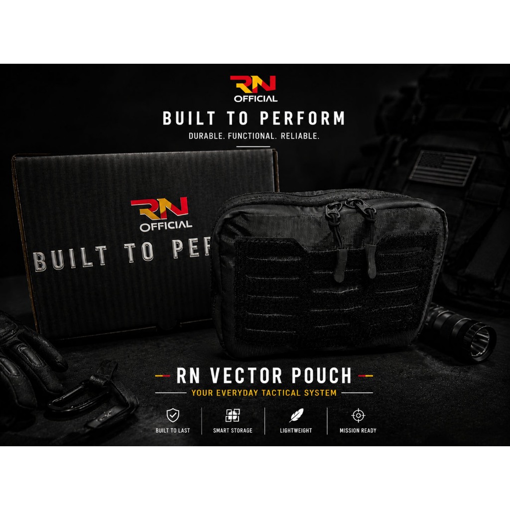 RN Vector Pouch – Tactical EDC Pouch Pria | Tas Pinggang Outdoor Compact