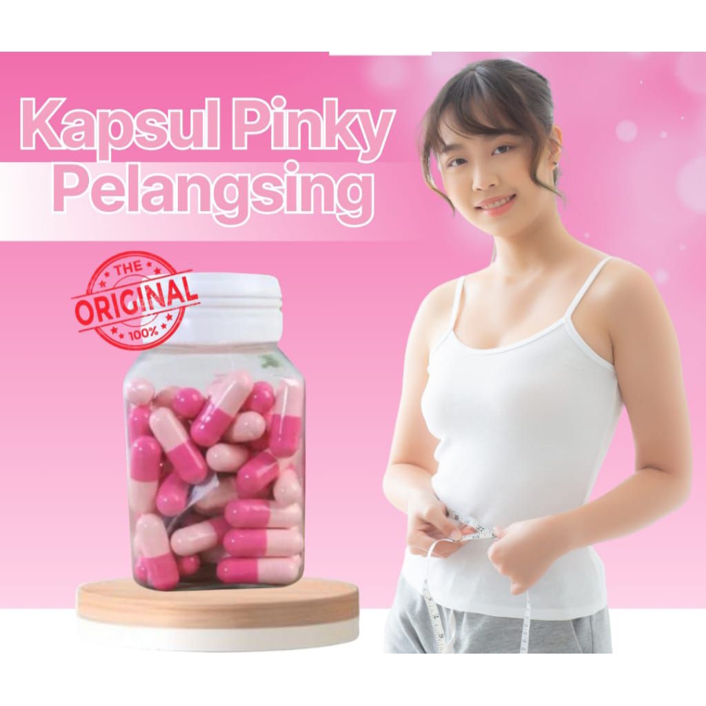 Pil Pelangsing Herbal Pinky - Menurunkan Berat Badan, Mengurangi Nafsu Makan, Mengeluarkan Lemak