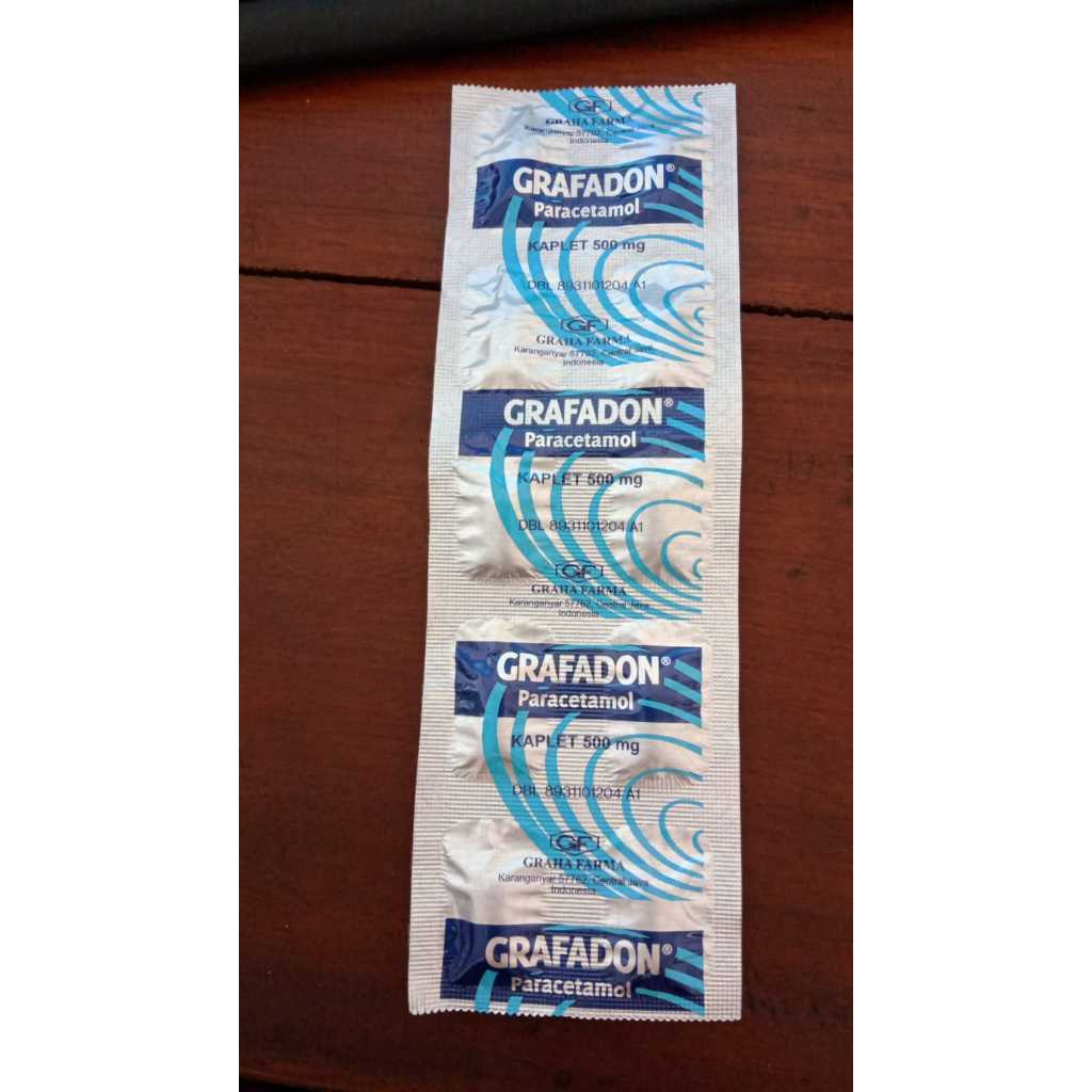 GRAFADON PARACETAMOL TABLET 500 MG 1 STRIP 10 TABLET