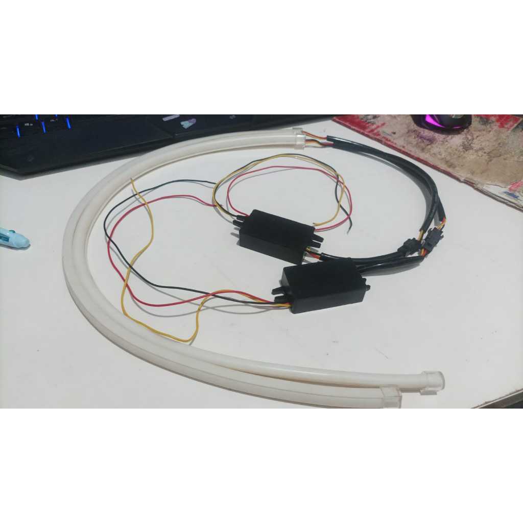 Led bar alis E putih kuning
