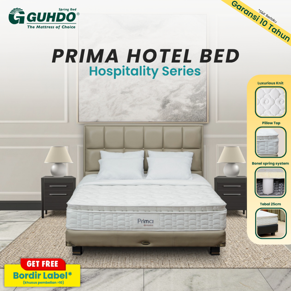 GUHDO Prima Hotel Bed Series – Kasur Hotel Premium Nyaman (Kasur Only)