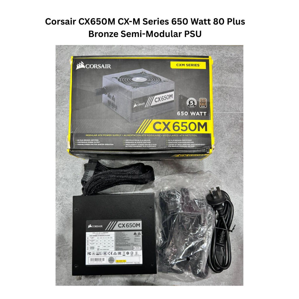 Power Supply Corsair CX650M - 650W 80+ Bronze Semi Modular CP-9020103