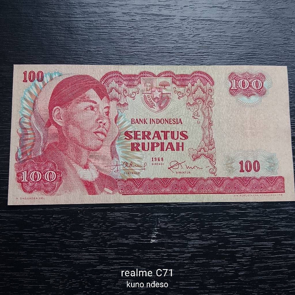 Uang Kuno Indonesia 100 Rupiah Tahun 1963 - XF+