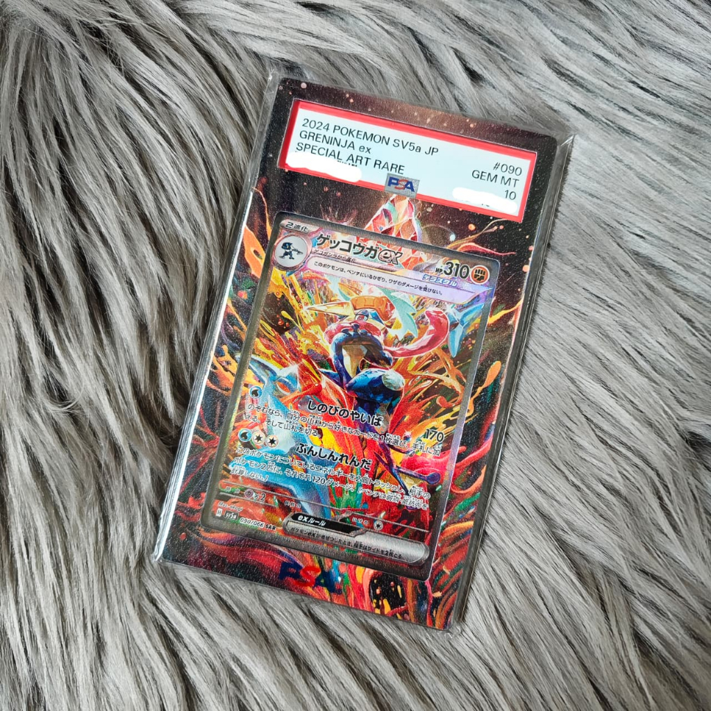 Kartu Pokemon TCG Greninja Ex PSA 10 SAR JP #090 + Include Extended Art