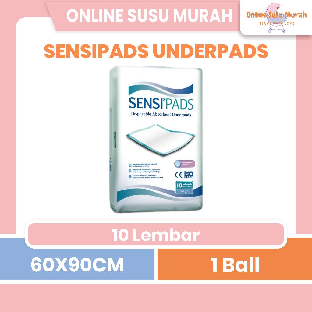 SENSI UNDERPAD L10 PERLAK DEWASA UNDER PAD L 10 PPKS