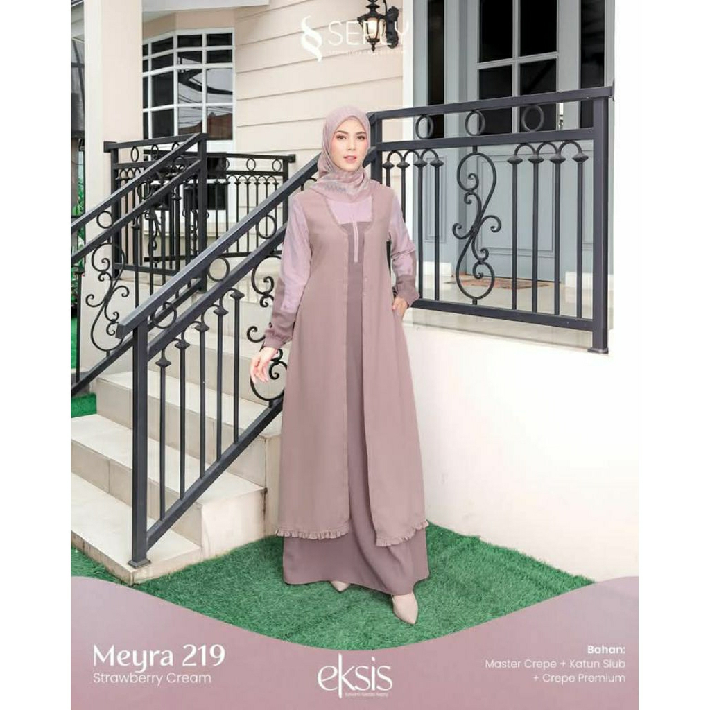 meyra 219 strawberry cream//SEPLY/EKSIS/KOLEKSI GAMIS DEWASA/GAMIS DEWASA TERBARU/GAMIS WANITA MODER