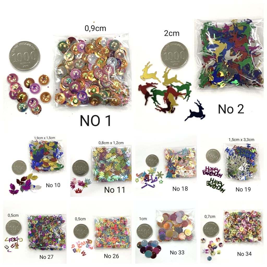 5 GRAM - BORCI | SPRINKLE | MANIK MANIK | SPRINKLE SLIME | PAYET BINTANG/BORCI PRAKARYA/SQUIN