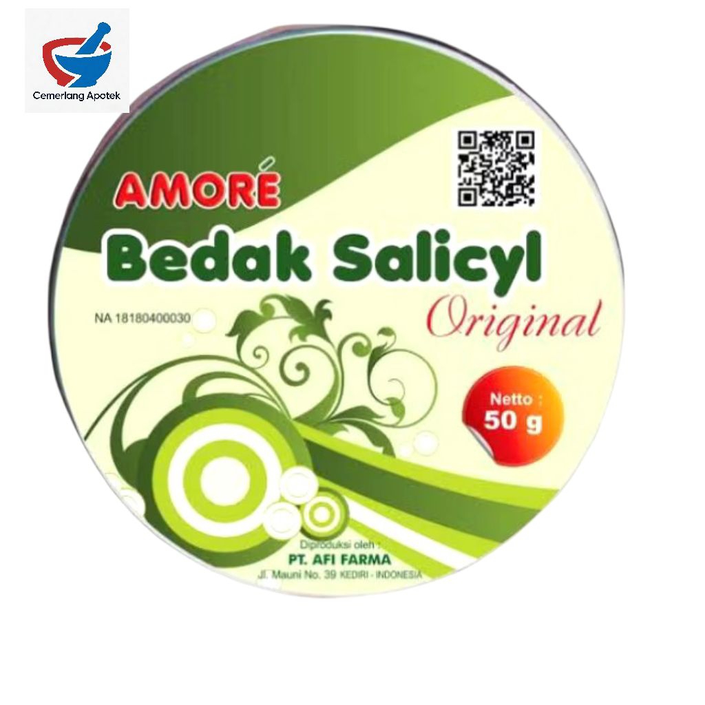 Amore Bedak Salicyl Original/ Bedak Anti Gatal Biang Keringat Ampuh