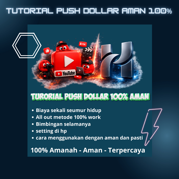 Kelas Push Dollar Youtube 100% work