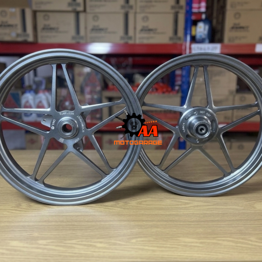 VELG VND V SPEED V2 NMAX NEW RING 14 BLACK/TITANIUM
