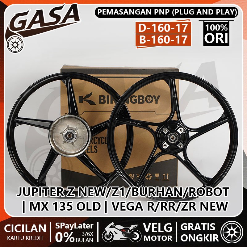 VELG BIKINGBOY PALANG 5 SP RING 17 Untuk Jupiter Z New/Z1/Burhan/Robot, MX 135 Old, Vega R/Rr/Zr New