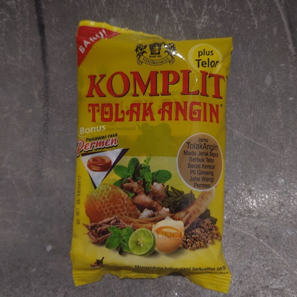 jamu komplit SIDO MUNCUL || TOLAK ANGIN + telur || 1 pcs