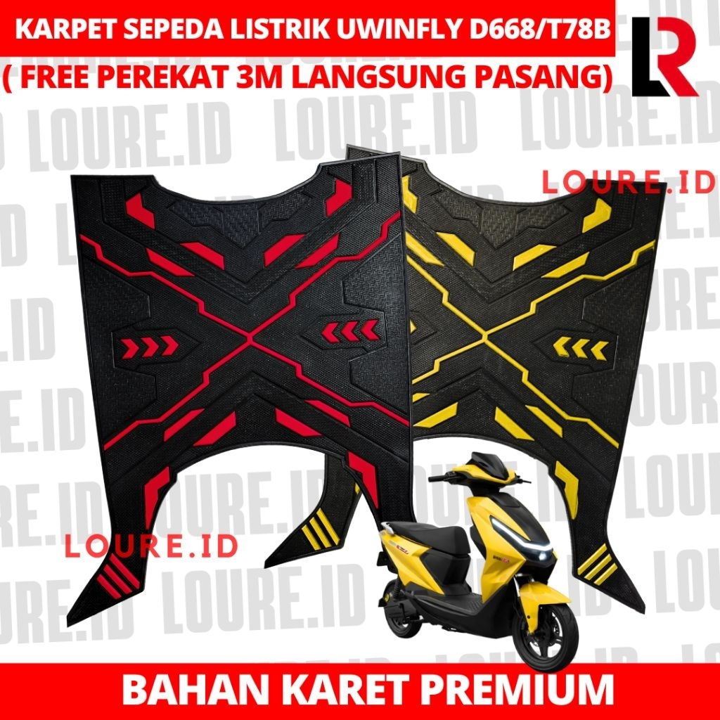 Karpet Pijakan Kaki Sepeda Listrik D66B T78B Karpet D66B T78B