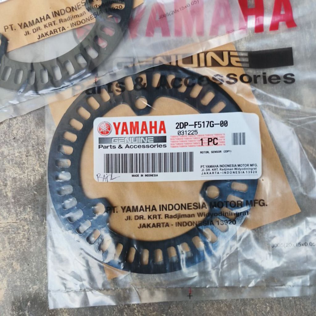 ORIGINAL YAMAHA, Rotor Sensor NMAX ABS Aerox PIRINGAN SENSOR ABS AEROX NMAX 2DP